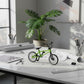 1/18 Scale Mini Diecast Mountain Bike, Finger Bicycle Model, Desktop Decor Art Craft (Green)