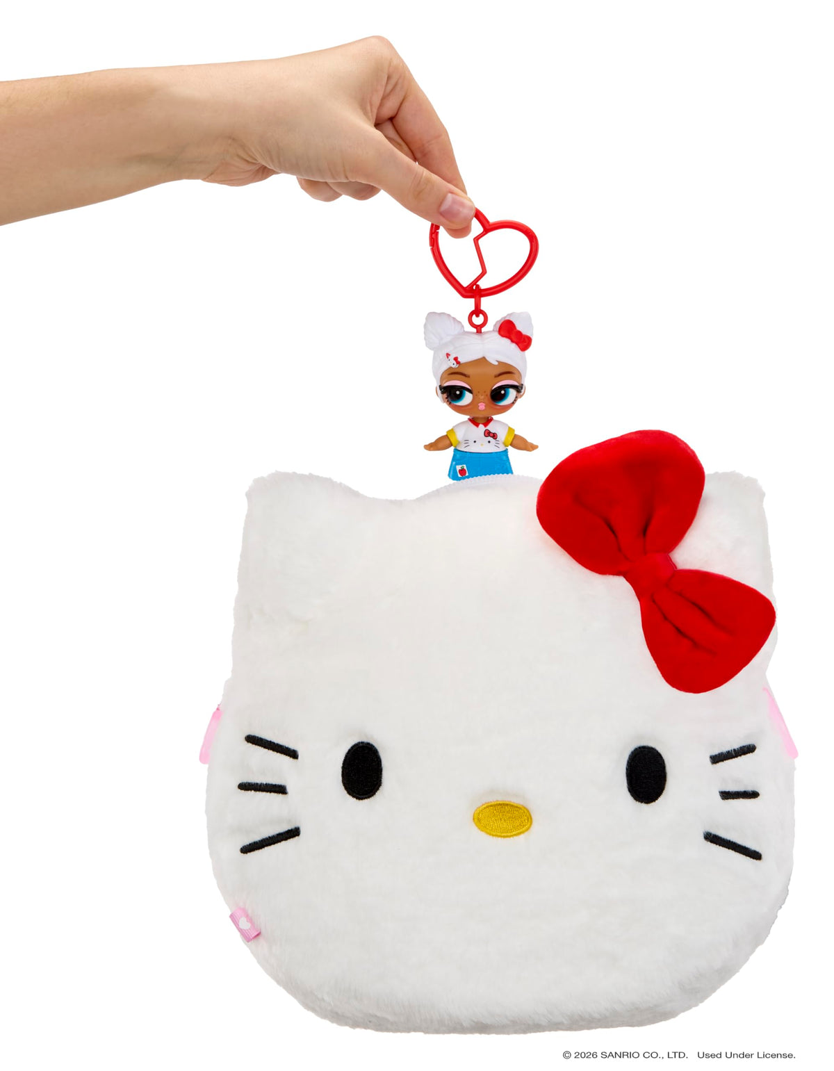 LOL Surprise Loves Hello Kitty and Friends Big Reversible Plush - Large Pompompurin Plush with Matching LOL Tot, Sanrio Characters, On-the-Go Play,