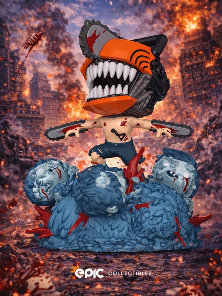 Funko Pop! Anime: Chainsaw Man - Chainsaw Man in Battle (6-Inch Deluxe)