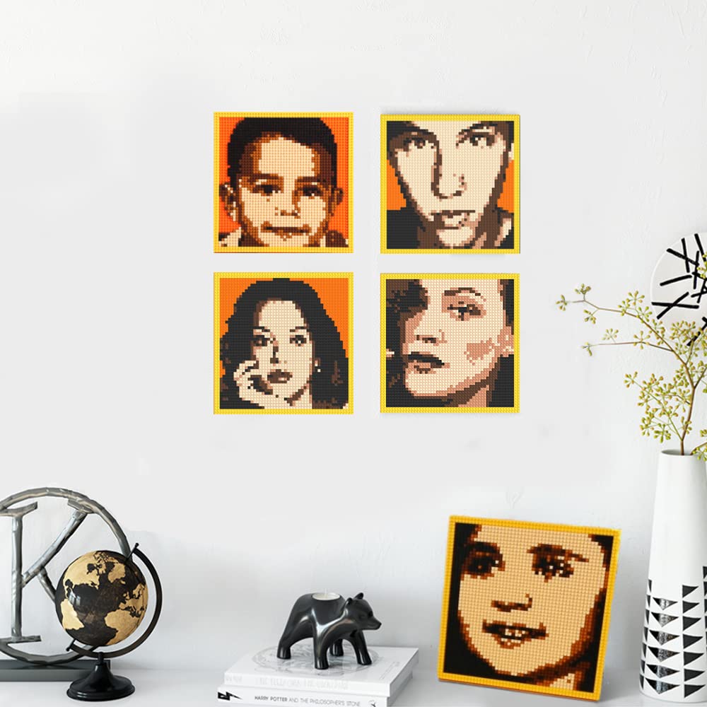 Amalia Personalized Mosaic Portrait Custom Building Kit for Adults Kids Micro Bricks Art Customized Your Own Photo Create Picture Unique Gift