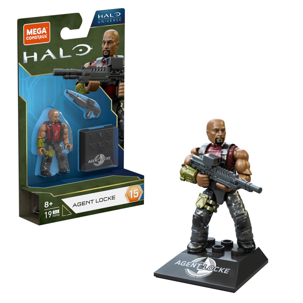 MEGA BLOCKS Agent Locke Halo Universe Figure