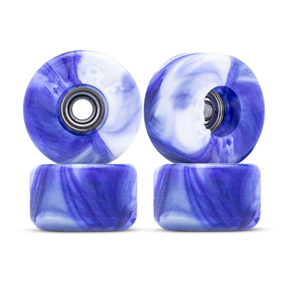 Maple Bowl Fingerboard Wheels Purple and White, Purple/White