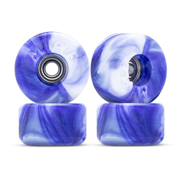 Maple Bowl Fingerboard Wheels Purple and White, Purple/White