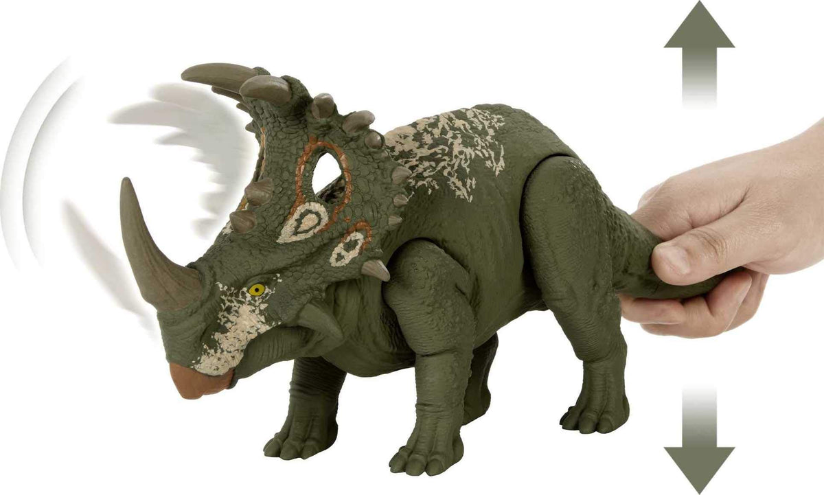 Jurassic World Toys Sound Strike Medium-size Dinosaur Figure, Strike Action, Sounds, Movable Joints, Ages 4 Years Old & Up