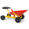 HONEY JOY Ride On Sand Dumper for Kids, Outdoor Garden Dump Cart Wheelbarrow w/8 Inch Wheels, Heavy Duty Steel Sit On Pulling Wagon Play Toy for Boys