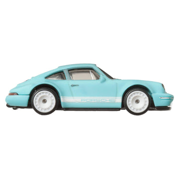 Hot Wheels Premium Boulevard Porsche 964 Diecast Car, Light Blue, 1:64 Scale Model