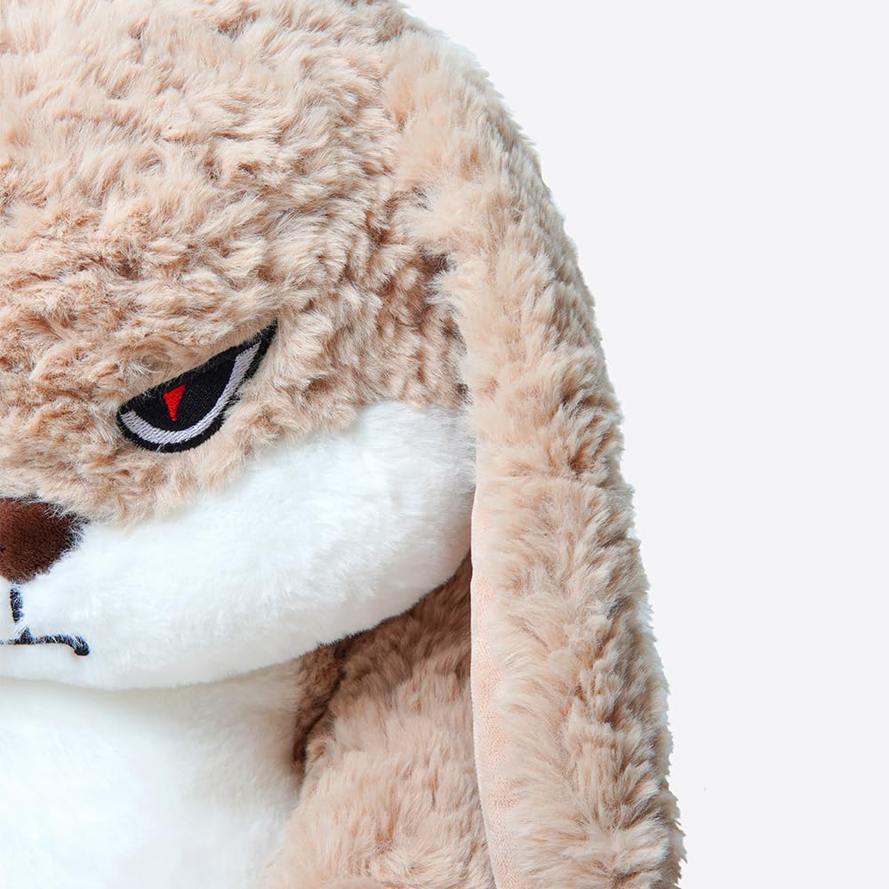 Magic Lion 19.6 inch Bunny Stuffed Animals, Soft & Cute Rabbit Plush Toys, Grumpy Bunny Plush, Rabbit Stuffed Animal, Perfect for a Gift (Brown)