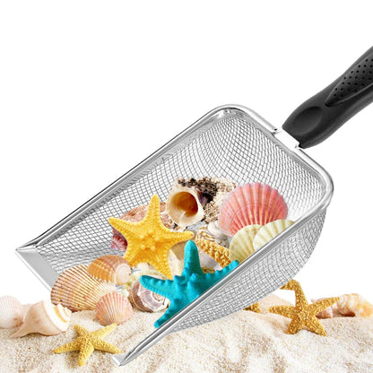 UMUACCAN Shark Tooth Sifter Dipper for Shell Collecting,Black