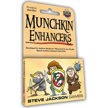 Munchkin Enhancers Card Game (Mini-Expansion) | 30 Cards | Adult, Kids, & Family Game | Fantasy Adventure Roleplaying Game | Ages 10+ | 3-6 Players |