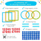 75 PCS Magnetic Number Bonds Set - Magnetic Numbers for Whiteboard, Number Bonds Game, Number Line Magnets, Math Aids Accessories Supplies