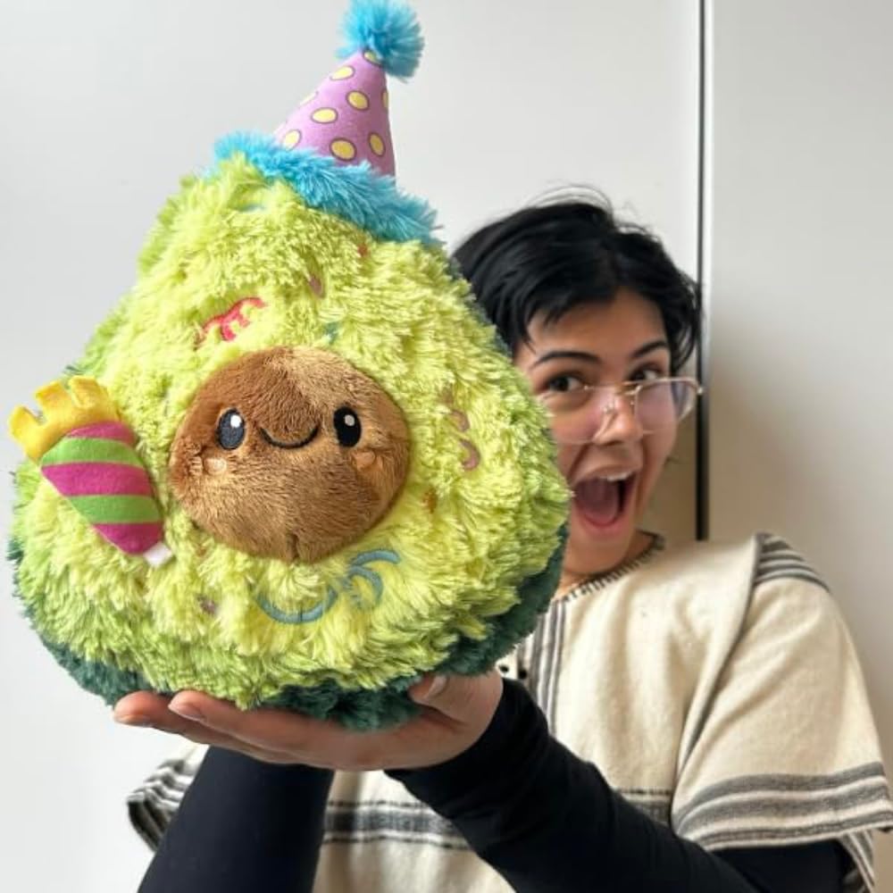Squishable - Mini Birthday Avocado - Comfort Food Collection - 12 in - Soft Toy Collectible Stuffed Animal