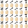 24PCS Tools Cupcake Topper?Wrench Hammer Drill Pliers Handsaw Tape Measure Screwdriver Construction Tools Cake Decorating?Boys Men Birthday Cake