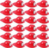 Erinnmy 24 Pcs Kids Firefighter Hat, Plastic Fireman Helmet, Red