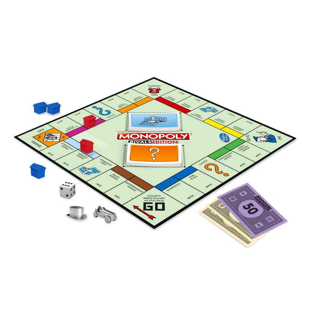 Monopoly Rivals Edition 2 Player Game Hasbro Gaming New Factory Sealed,8 YEARS+