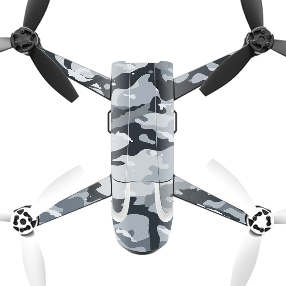 MightySkins Skin Compatible with Parrot Bebop 2 - Gray Camouflage | Protective, Durable, and Unique Vinyl Decal wrap Cover | Easy to Apply, Remove