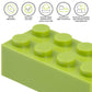 1100 Pieces Building Bricks, Compatible with Lego Classic Building Blocks Bulk with Baseplates, Doors Windows and Wheels, STEM Creative Construction