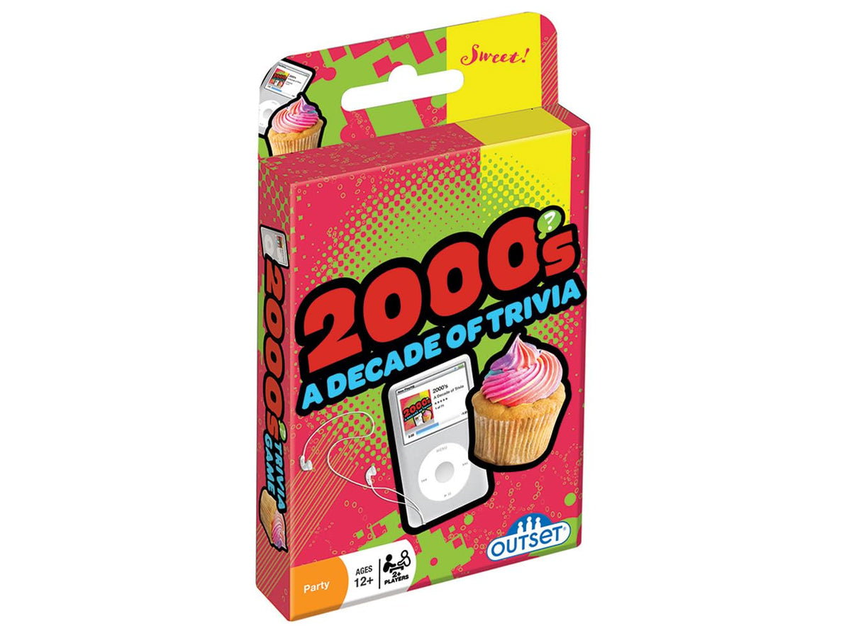 2000's A Decade of Trivia Travel Pack Card Game - for ages 12 and up