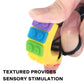 Sensory Chew Necklace, SLGOL Rinbow Color Silicone Chew Pendant Training and Development Fidget Toy Chewing Necklace for Chewing Kids, Autism ADHD