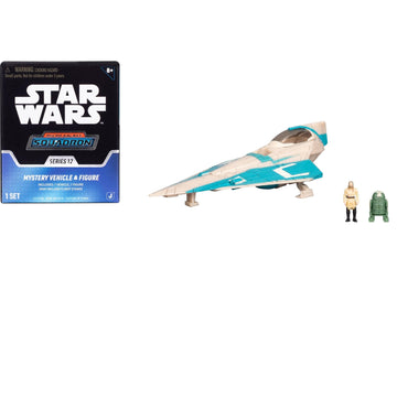 Star Wars™ Micro Galaxy Squadron Qui-Gon Jinn's Jedi Starfighter Mystery Bundle - 3-Inch and 2.5-Inch Vehicles with Accessories (Amazon Exclusive)