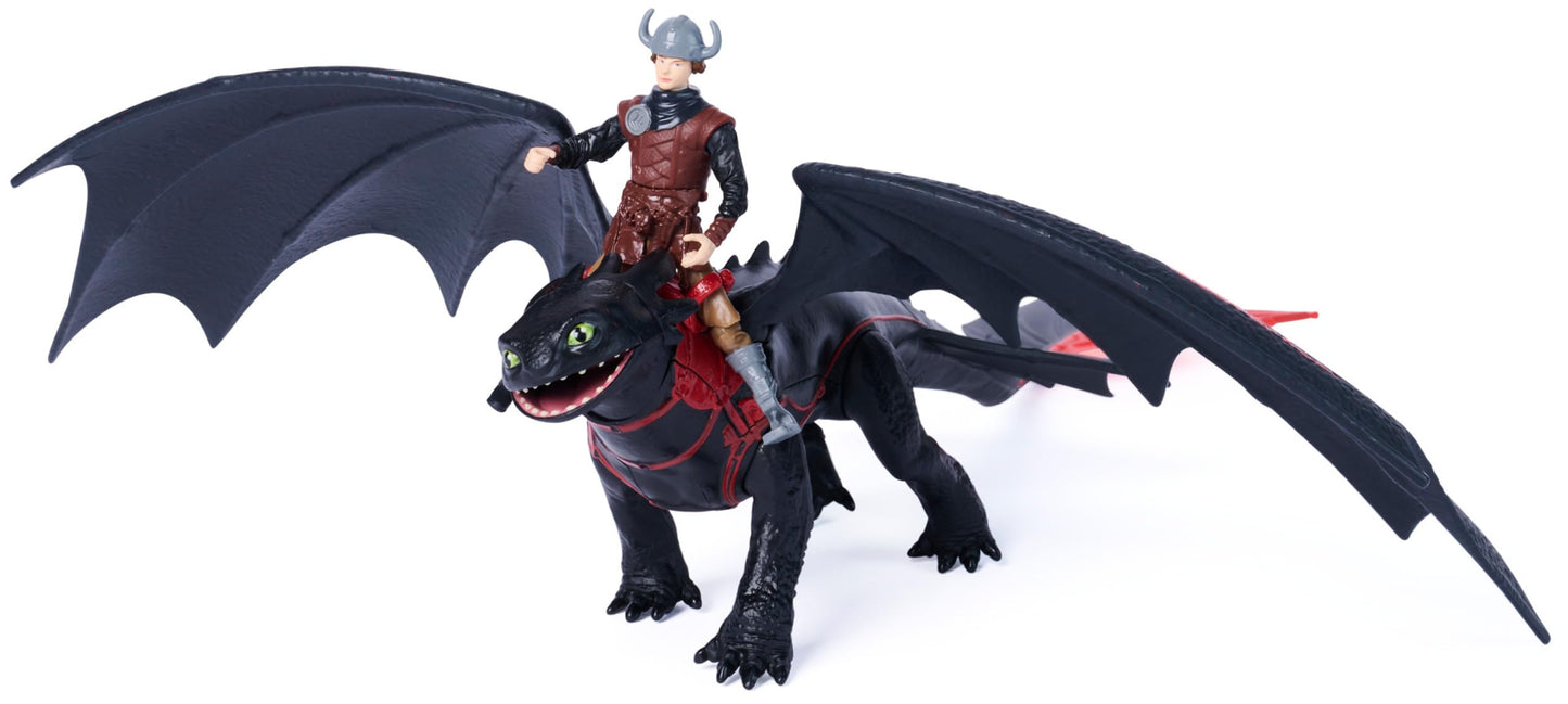 DreamWorks Dragons Toothless & Hiccup Action Figures Viking Rider Duo
