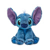Disney Store Official Stitch Medium Soft Toy for Kids, Cuddly Character with Fuzzy Texture and Embroidered Details, Flexible Floppy Ears, Disney