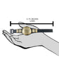 Set of 2 Tag Team Championship Belts for Wrestling Action Figures [5.75 Inches Long]
