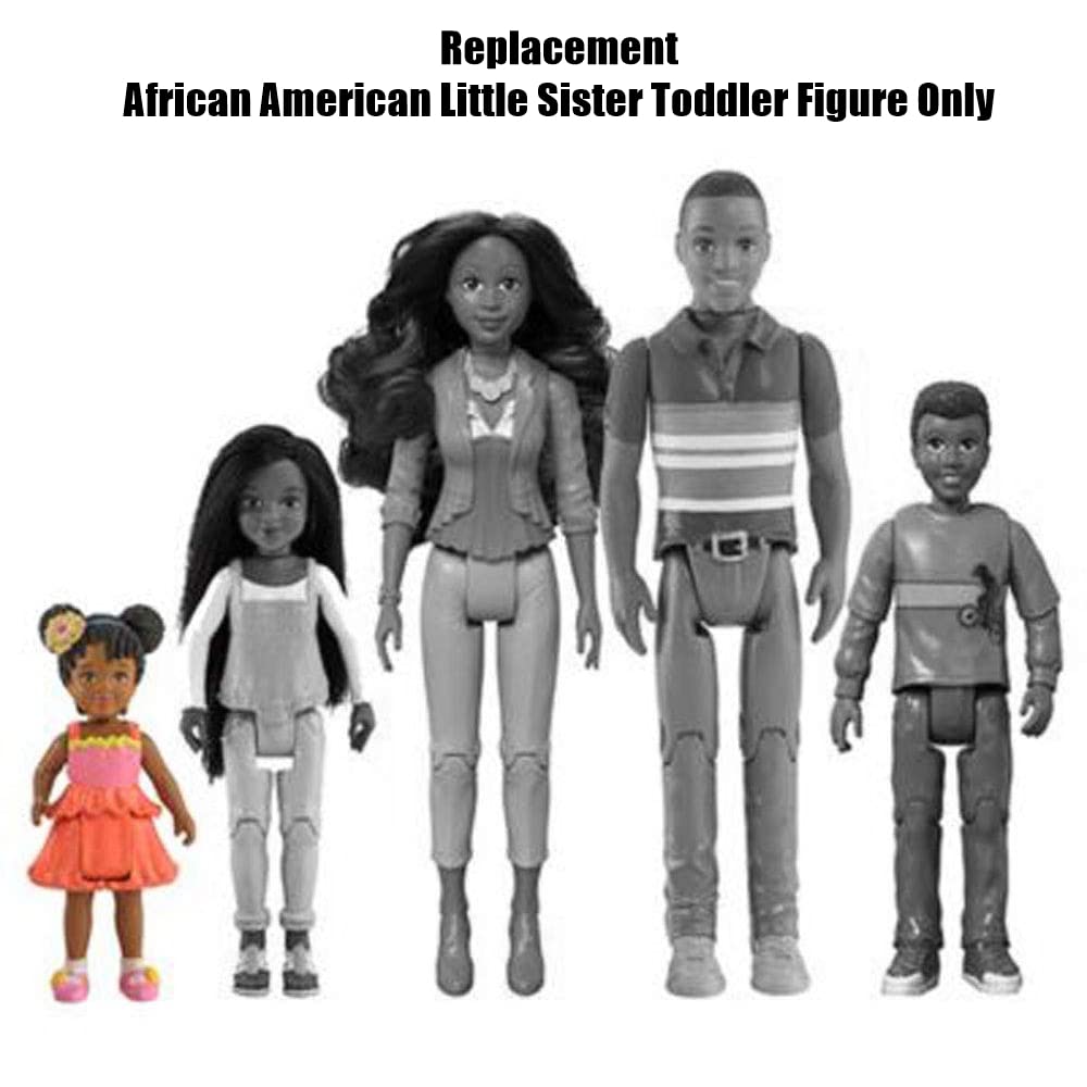 Mattel Replacement Figure for Loving Family Dollhouse - BML25 ~ African American Little Sister Toddler Figure