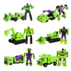 WILD HUNTER 6 in 1 Construction Truck Robot Toys Transforming Vehicles Combine into Giant Mech Gravity Builder Constructor Engineering Truck Robot