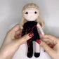 Artisanal Handmade Crochet Finished Plush Doll (Super Star in Snake Bodysuit)