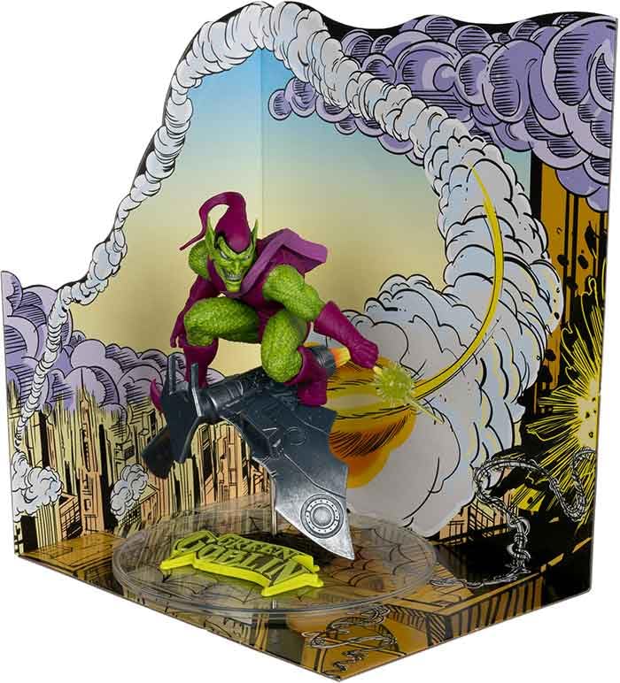 Marvel Collectible 7" Statue 1/10 Scale Posed Scene - Green Goblin Platinum
