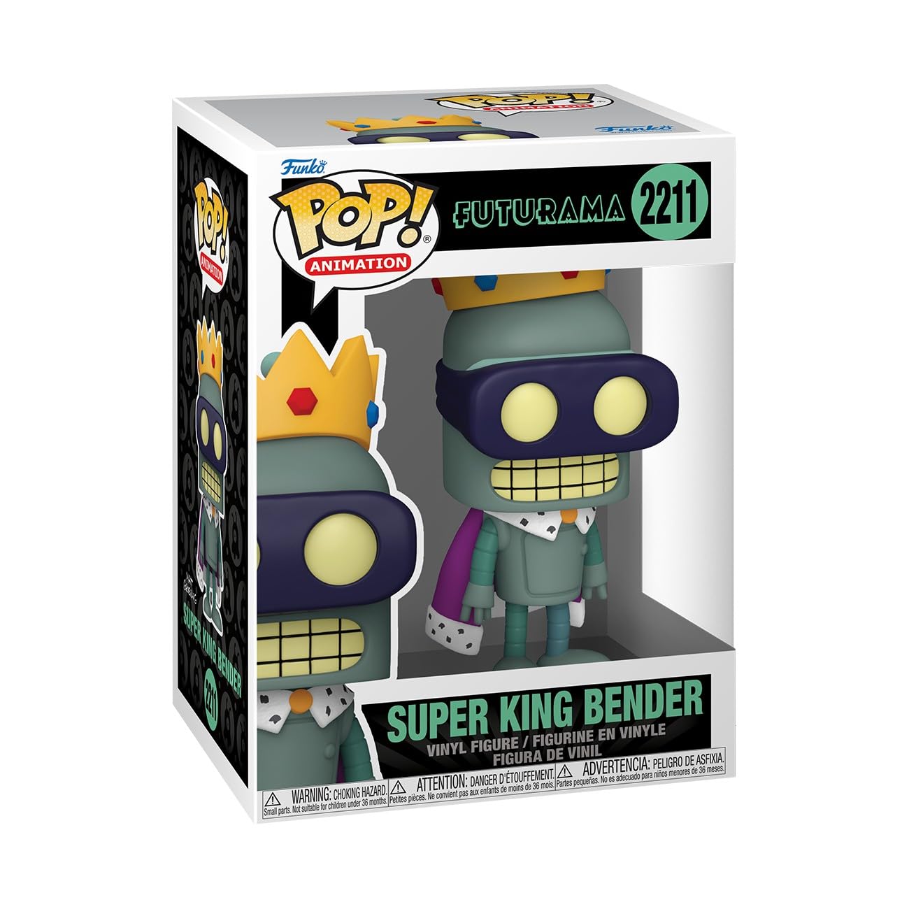 Funko Pop! Animation: Futurama - Super King Bender - Collectable Vinyl Figure - Gift Idea - Official Merchandise - Toys for Kids & Adults - TV Fans