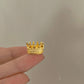 4Pcs Mini Alloy Crown 1/12 Scale Metal Doll Crown Tiny Miniature Crown for Handicrafts, Miniatures, Doll Headwear Accessories