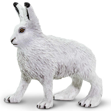 Safari Ltd. Arctic Hare Figurine - Detailed 2.5" Plastic Model Figure - Fun Educational Play Toy for Boys, Girls & Kids Ages 3+