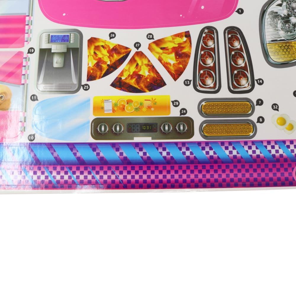 Barbie Replacement Parts Camper Playset - FBR34 ~ Replacement Labels / Stickers ~ Set B