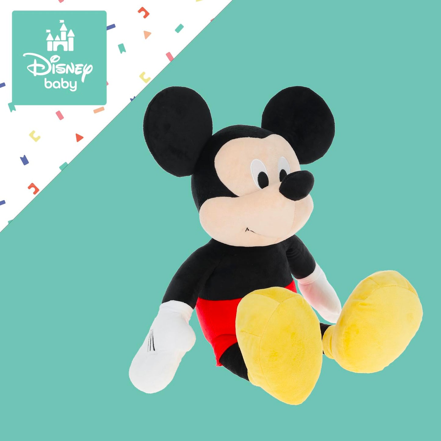 Disney Baby Mickey Mouse Stuffed Animal Plush Toy, 25 Inches