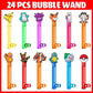 Pokemon Birthday Party Favors,24 Pcs Bubble Wands for Kids,Bubble Wand for Birthday Party Supplies Decorations,Classroom Prizes Goodie Bag Stuffers