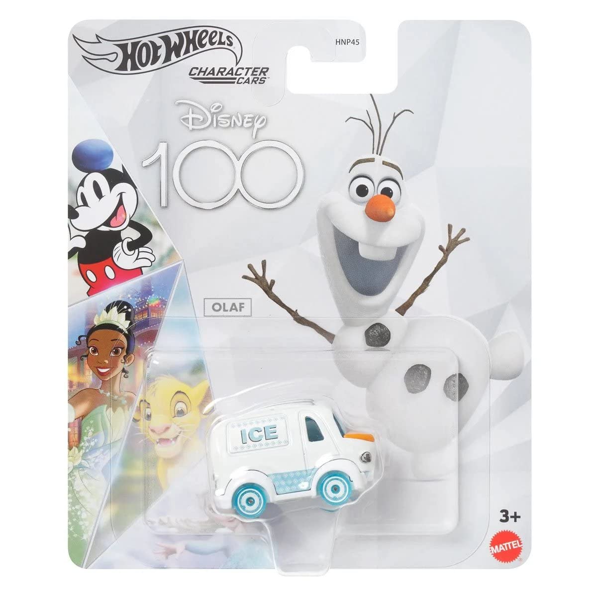 Hot Wheels Disney 100 Character Cars Olaf Die Cast Car