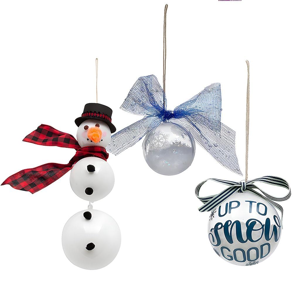 Do It Yourself Clear Ornament 12 Pc - Crafts for Kids and Fun Home Activities