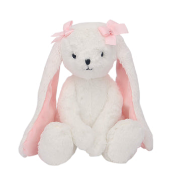 Bedtime Originals Blossom Plush Bunny Stuffed Animal Toy Plushie- Snowflake