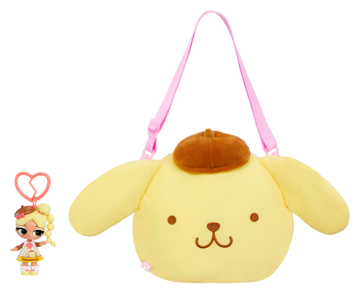 LOL Surprise Loves Hello Kitty and Friends Big Reversible Plush - Large Pompompurin Plush with Matching LOL Tot, Sanrio Characters, On-the-Go Play,