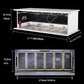 G-FANS Display Case for Hot Wheels - 1/64 Scale Die-cast Model Car Scenarios Display Case with LED Light and Acrylic Cover, Scenes Diorama Storage