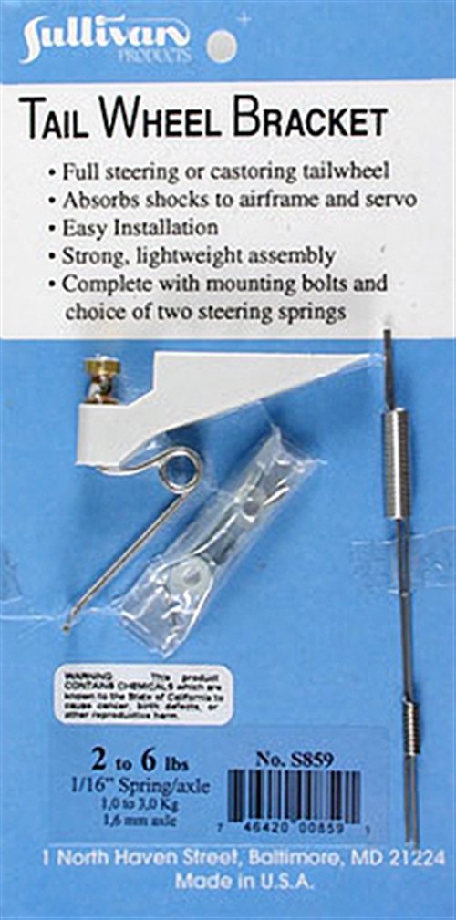 Sullivan Products Tailwheel Bracket .20-.40 SUL859 Wheels Gear Retracts & Accys
