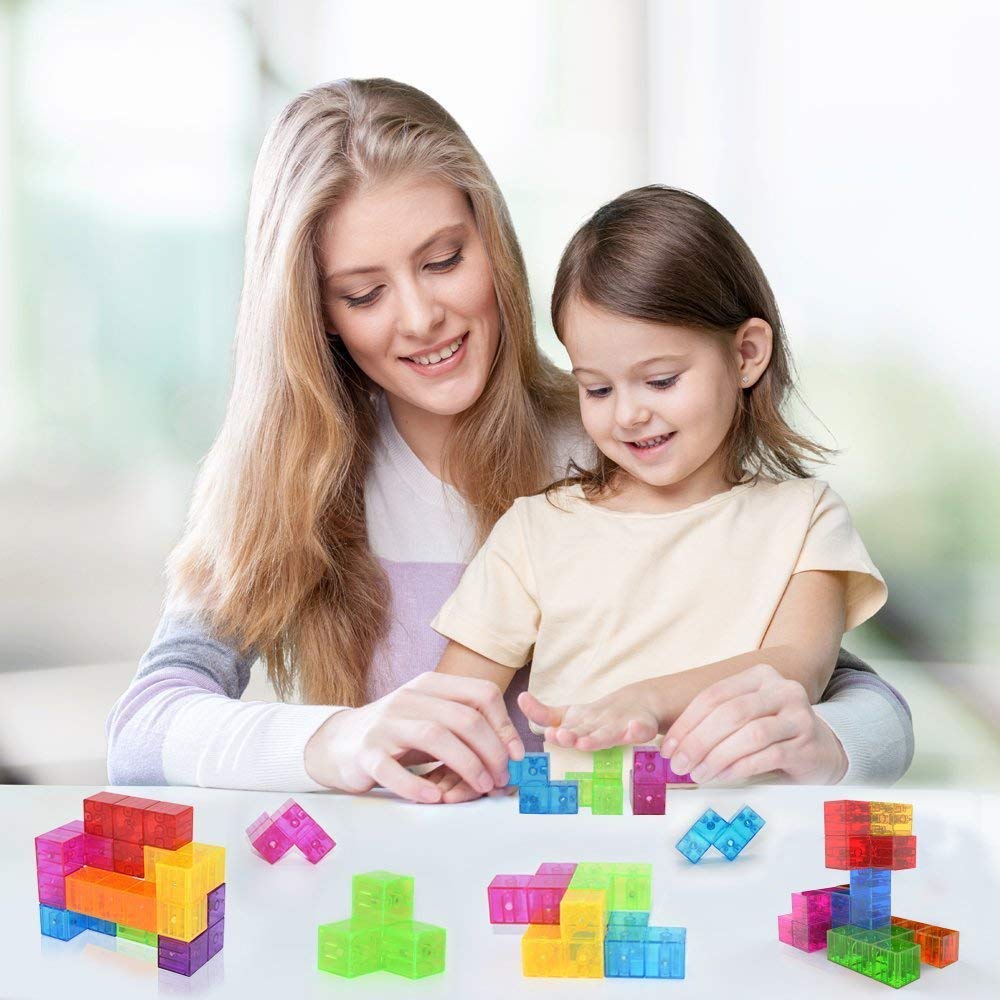 Magnetic Soma Cube Block - Educational Puzzle Toys for Kids Stress Relief