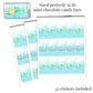 Little Hatchling Cute Sea Turtle Sea Life Baby Shower Sticker Bundle Kit - 429 pieces!!! Includes 60 2" Circle Stickers for Favors & Goodie Bags, 45