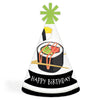 Big Dot of Happiness Let’s Roll - Sushi - Cone Happy Birthday Party Hats for Kids and Adults - Set of 8 (Standard Size)