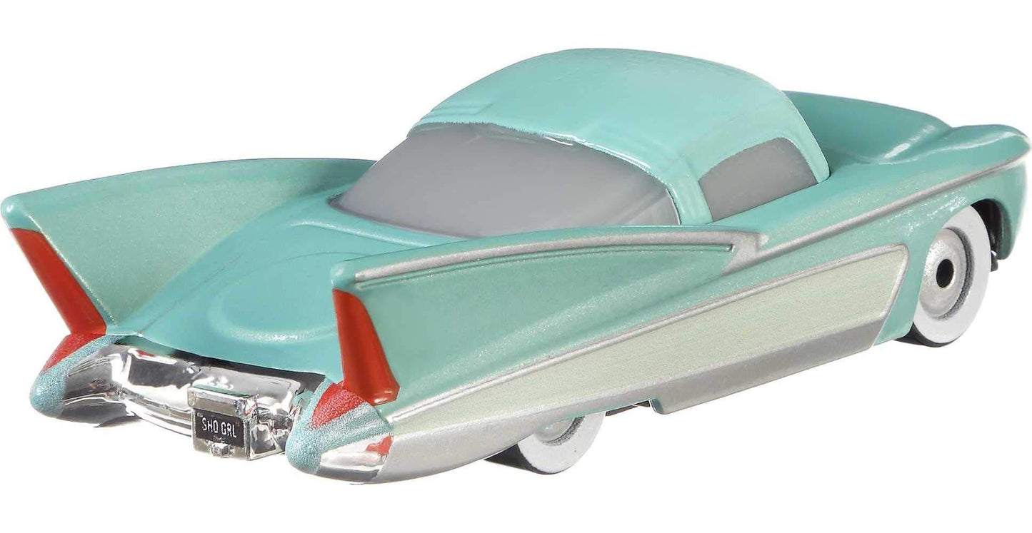 Disney Cars Toys Flo, Miniature, Collectible Racecar Automobile Toys Based on Cars Movies, for Kids Age 3 and Older, Multicolor