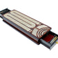 House of Cribbage - Continuous Cribbage Board/Box Inlaid in Rosewood/Maple : 4 Track - Side Drawers with Score Marking Fields for Skunks, Corners