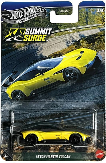Hot Wheels Silver Series Summit Surge Aston Martin Vulcan [Yellow] 3/5-1:64 Scale Diecast Toy Vehicle