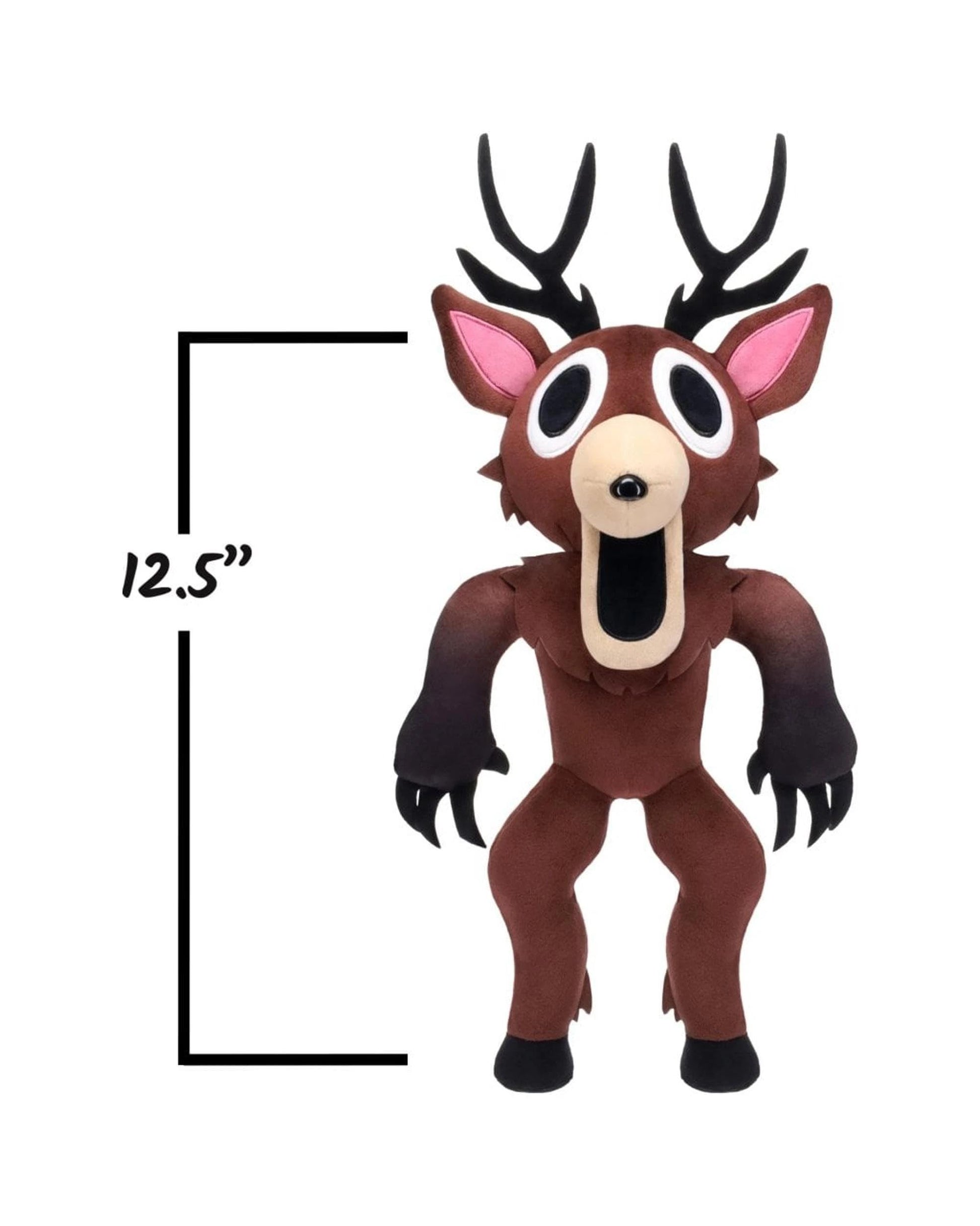 PhatMojo 99 Nights in The Forest - 12.5” Deluxe Plush - The Deer - Series 1 - Includes DLC Codes Redeemable on Roblox - Floppy Stuffed Animal Plush