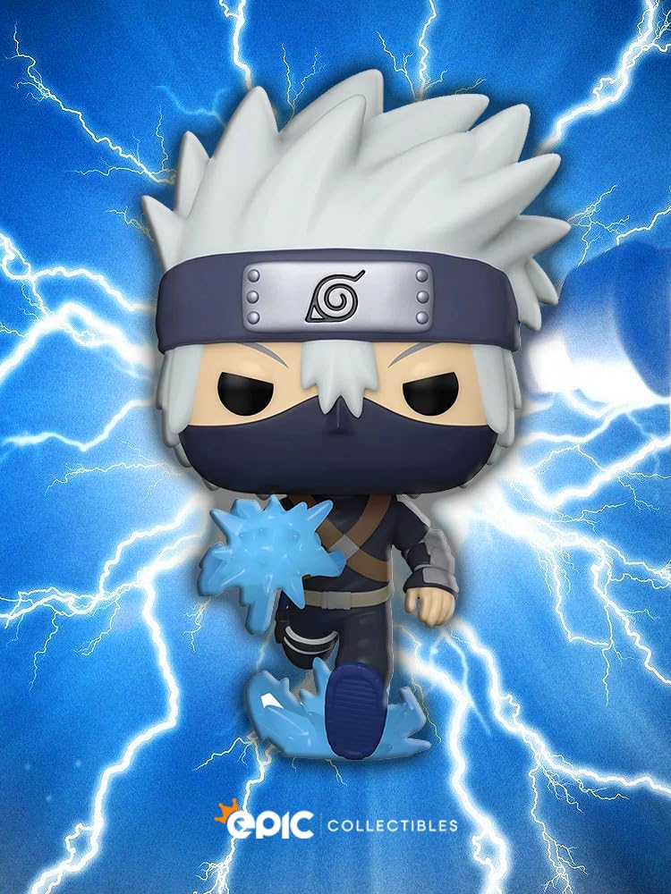 Epic Collectibles Pop Anime: Naruto Shippuden - Young Kakashi Hatake Exclusive Vinyl Figure Bundled with Box Protector Compatible for Funko